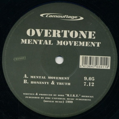 OVERTONE - Mental Movement / Honesty & Truth