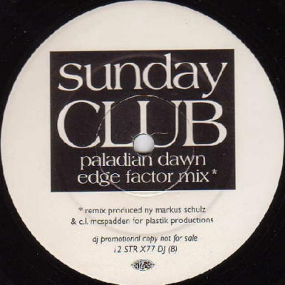 SUNDAY CLUB - Healing Dub / Paladian Dawn (Edge Factor Mix)