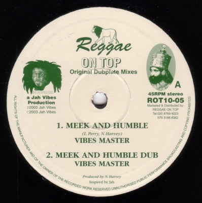 VIBES MASTER - Meek And Humble / Undertaker