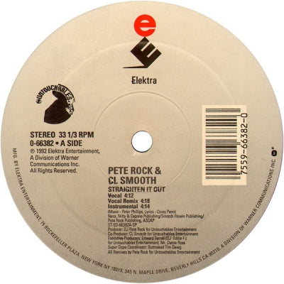 PETE ROCK & C.L. SMOOTH - Straighten It Out