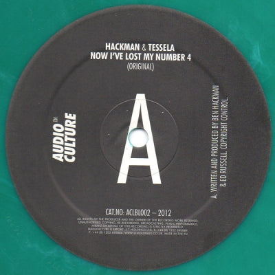 HACKMAN & TESSELA - Now I've Lost My Number 4 / Feel Like Loving Me