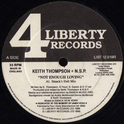 KEITH THOMPSON + N.S.P. - Not Enough Loving