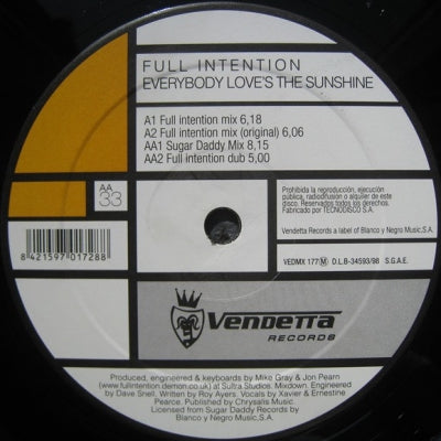 FULL INTENTION - Everybody Loves The Sunshine