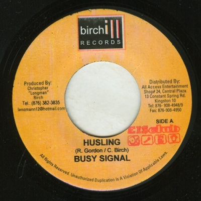 BUSY SIGNAL - Husling / Baddaz Riddim