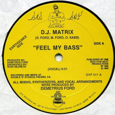 D.J. MATRIX - Feel My Bass