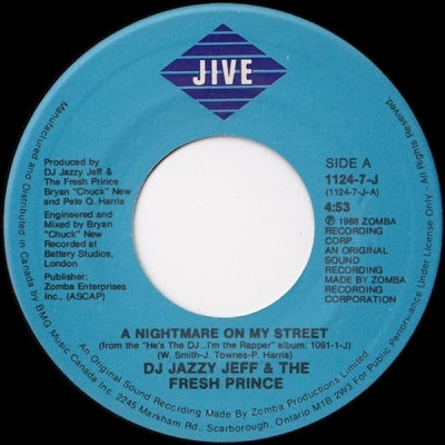 D.J. JAZZY JEFF & THE FRESH PRINCE - A Nightmare On My Street