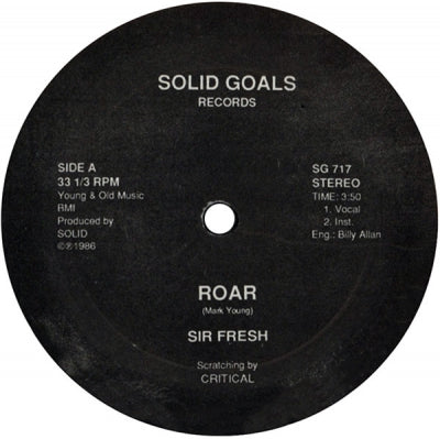 SIR FRESH & DJ CRITICAL - Roar / Cribb