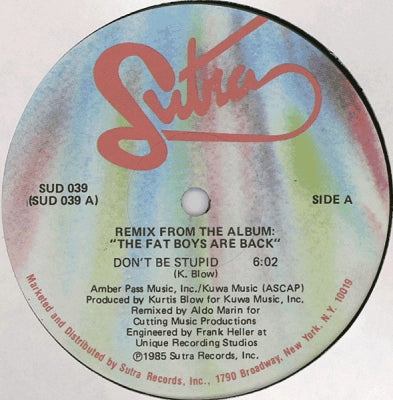 FAT BOYS - Don't Be Stupid (Remix) / Fat Boys Scratch (Remix)