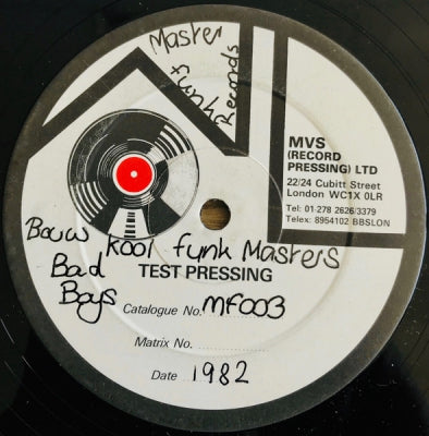 BOUW KOOL / FUNK MASTERS - Bad Boys