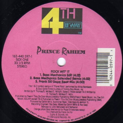 PRINCE RAHIEM - Rock Wit' It