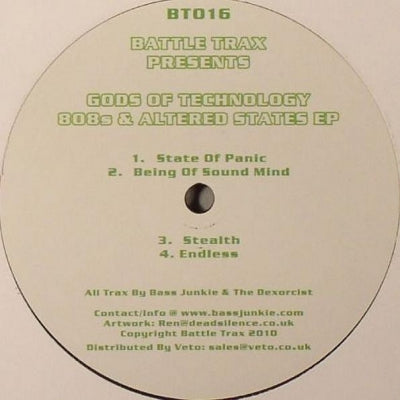 GODS OF TECHNOLOGY - 808s & Altered States EP