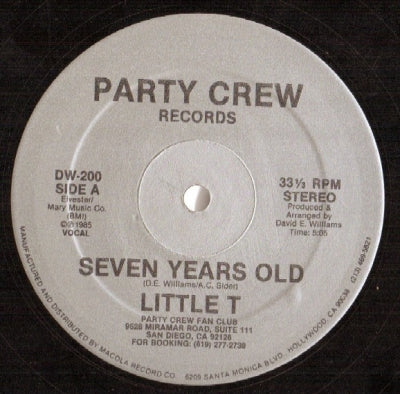 LITTLE T - Seven Years Old