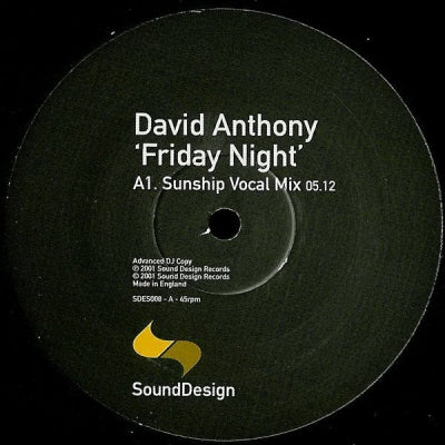 DAVID ANTHONY - Friday Night