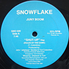 JUNY BOOM - Shut-Up (Rules Of The Game)