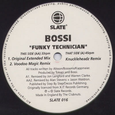 BOSSI - Funky Technician