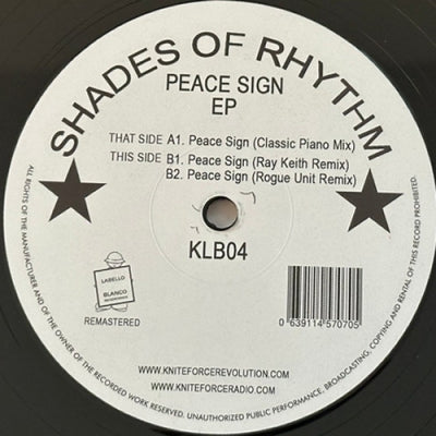 SHADES OF RHYTHM - Peace Sign EP