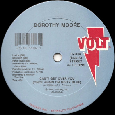 DOROTHY MOORE - Can't Get Over You (Once Again I'm Misty Blue)