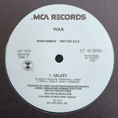 WAR - Galaxy / City, Country, City