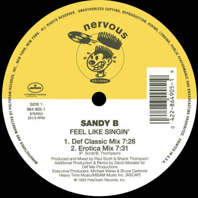 SANDY B - Feel Like Singing