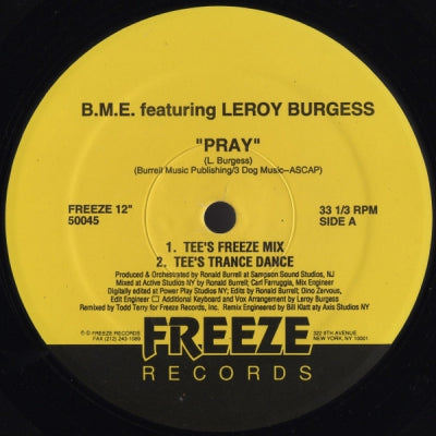 BME FEAT LEROY BURGESS - Pray