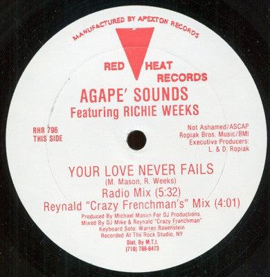 AGAPE SOUNDS FEAT RICHIE WEEKS - Your Love Never Fails