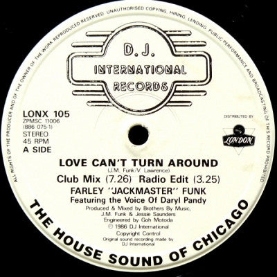 FARLEY 'JACKMASTER' FUNK - Love Can't Turn Around