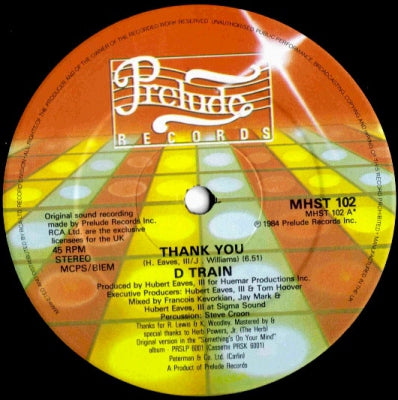 D TRAIN - Thank You (Remix)
