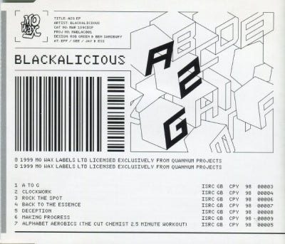 BLACKALICIOUS - A2G EP