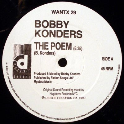 BOBBY KONDERS - The Poem