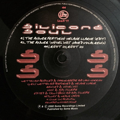 SILICONE SOUL - The Answer / Right On