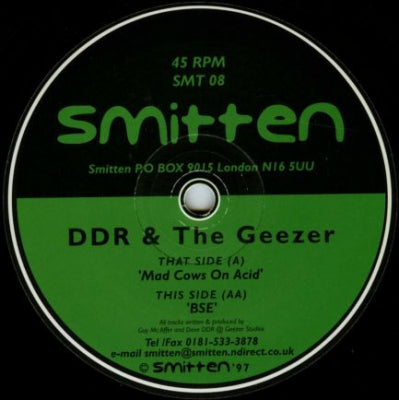 DDR&THE GEEZER - Mad Cows On Acid / BSE
