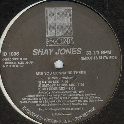 SHAY JONES - Are You Gonna Be There