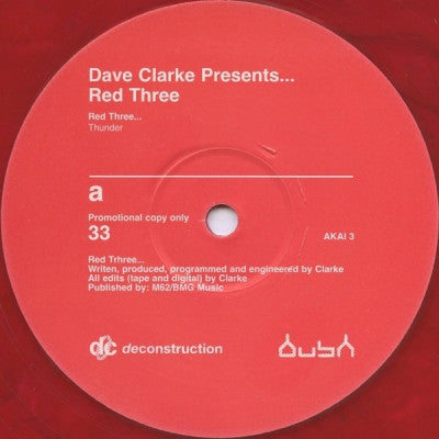 DAVE CLARKE - Red 3 - Thunder / The Storm