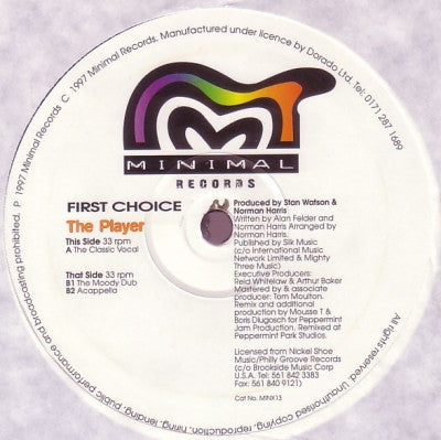 FIRST CHOICE - The Player (remixes)
