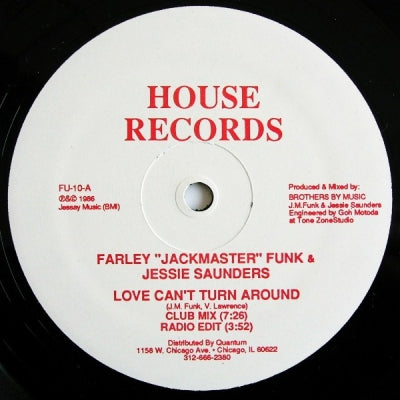 FARLEY "JACKMASTER" FUNK & JESSIE SAUNDERSON - Love Can't Turn Around