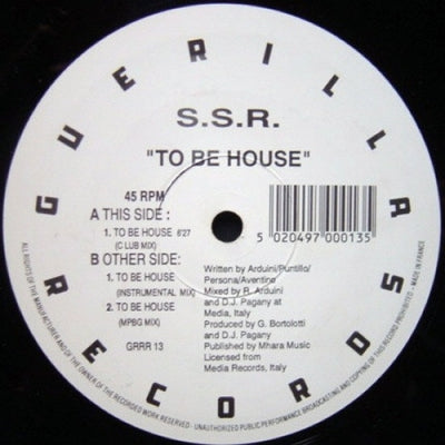 S.S.R. - To Be House