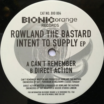 ROLAND THE BASTARD - Intent To Supply E.P