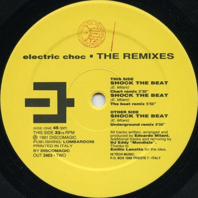 ELECTRIC CHOC - Shock The Beat (remixes)