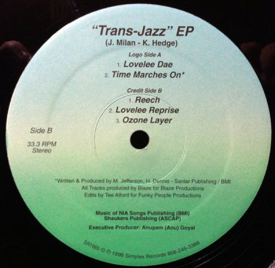 BLAZE - Trans-Jazz EP