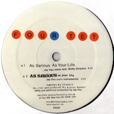 FOUR TET - As Serious As Your Life (Jay Dee Remix)