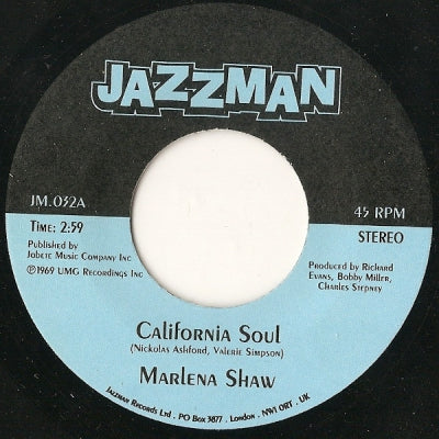 MARLENA SHAW - California Soul / Wade In The Water