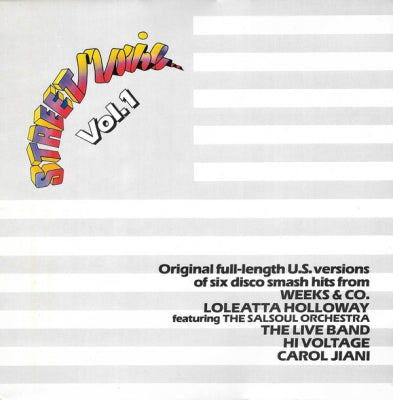 HI VOLTAGE / WEEKS & CO. / LOLEATTA HOLLOWAY / THE LIVE BAND / CAROL JIANI - Streetnoise Vol. 1