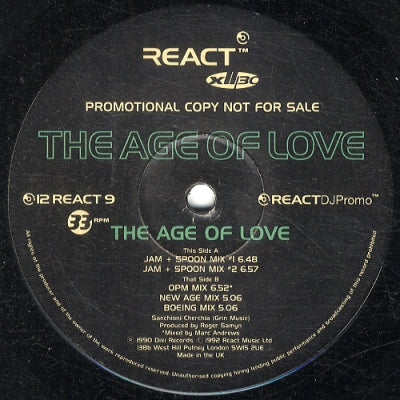 THE AGE OF LOVE - The Age Of Love (The Remixes)