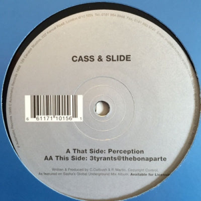 CASS & SLIDE - Perception / 3 Tyrants @ The Bonaparte