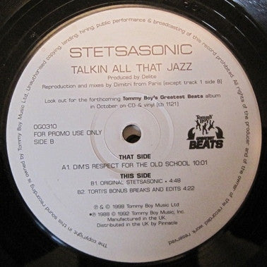 STETSASONIC - Talkin' All That Jazz (Remixes)