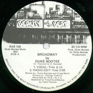 DUKE BOOTEE - Broadway