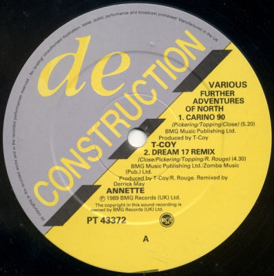 T-COY / ANNETTE / FREQUENCY 9 / DYNASTY OF TWO FEATURING ROWETTA - Further Adventures Of North feat: Carino '90 / Dream 17 / The Way I Feel / Stop This Thing