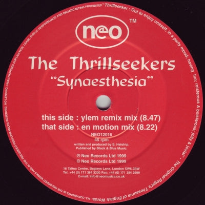 THE THRILLSEEKERS - Synaesthesia