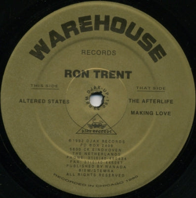 RON TRENT - Altered States / The Afterlife / Making Love