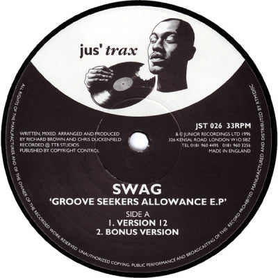 SWAG - Groove Seekers Allowance E.P